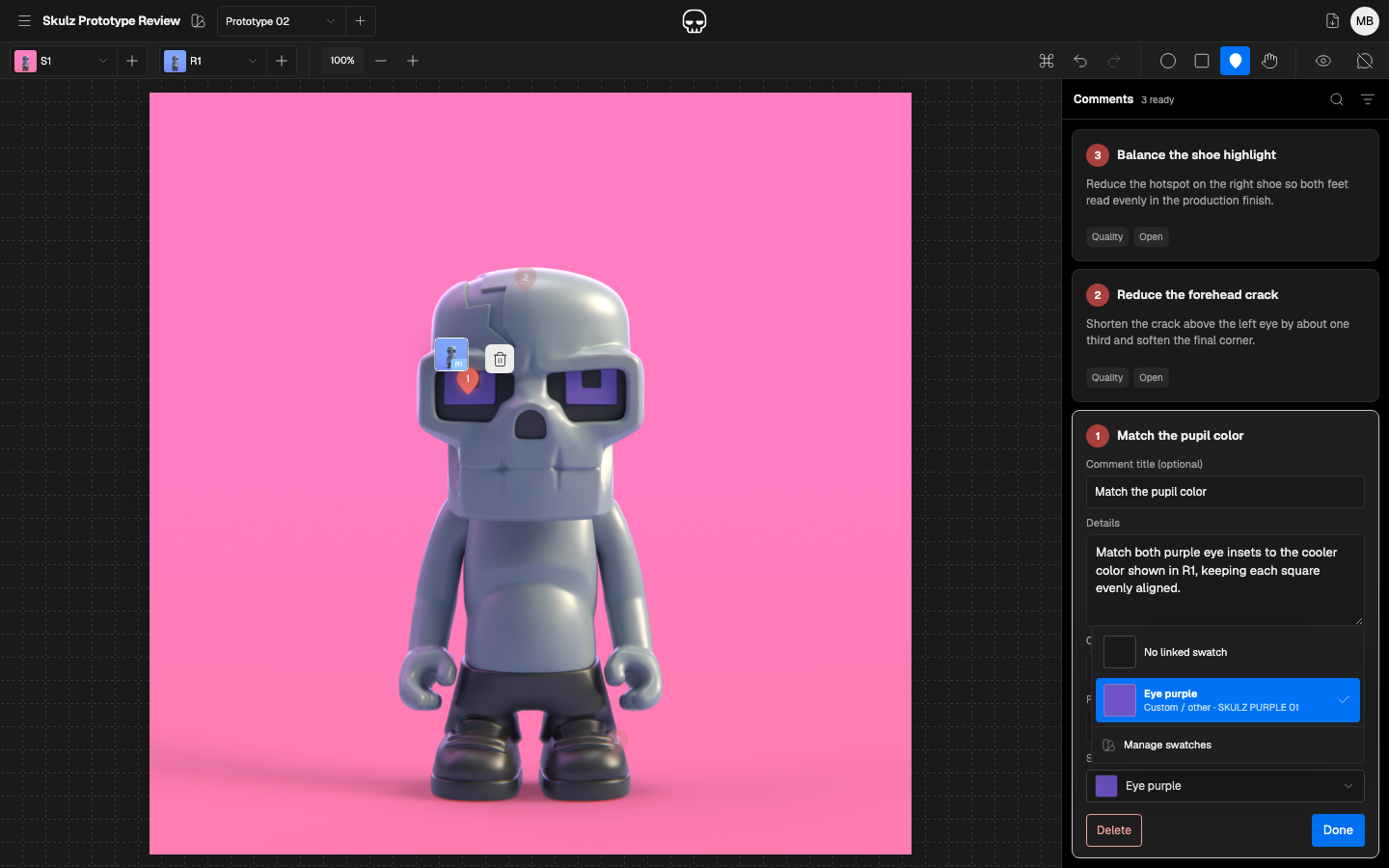 Deadmark app mockup