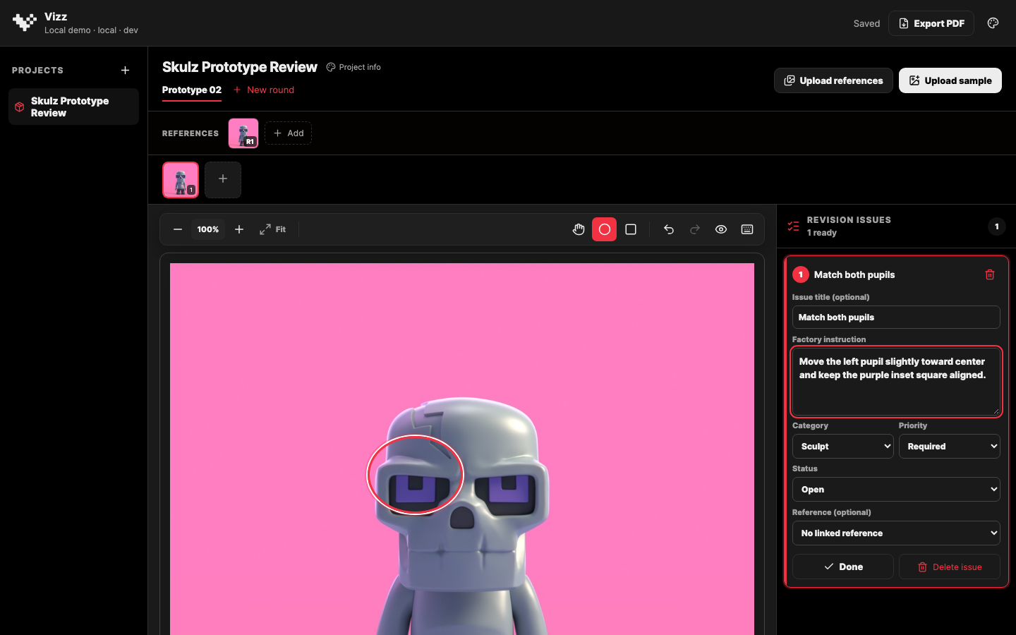 Deadmark app mockup
