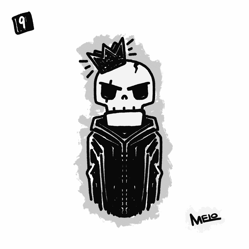 Digital illustration — meloverse character