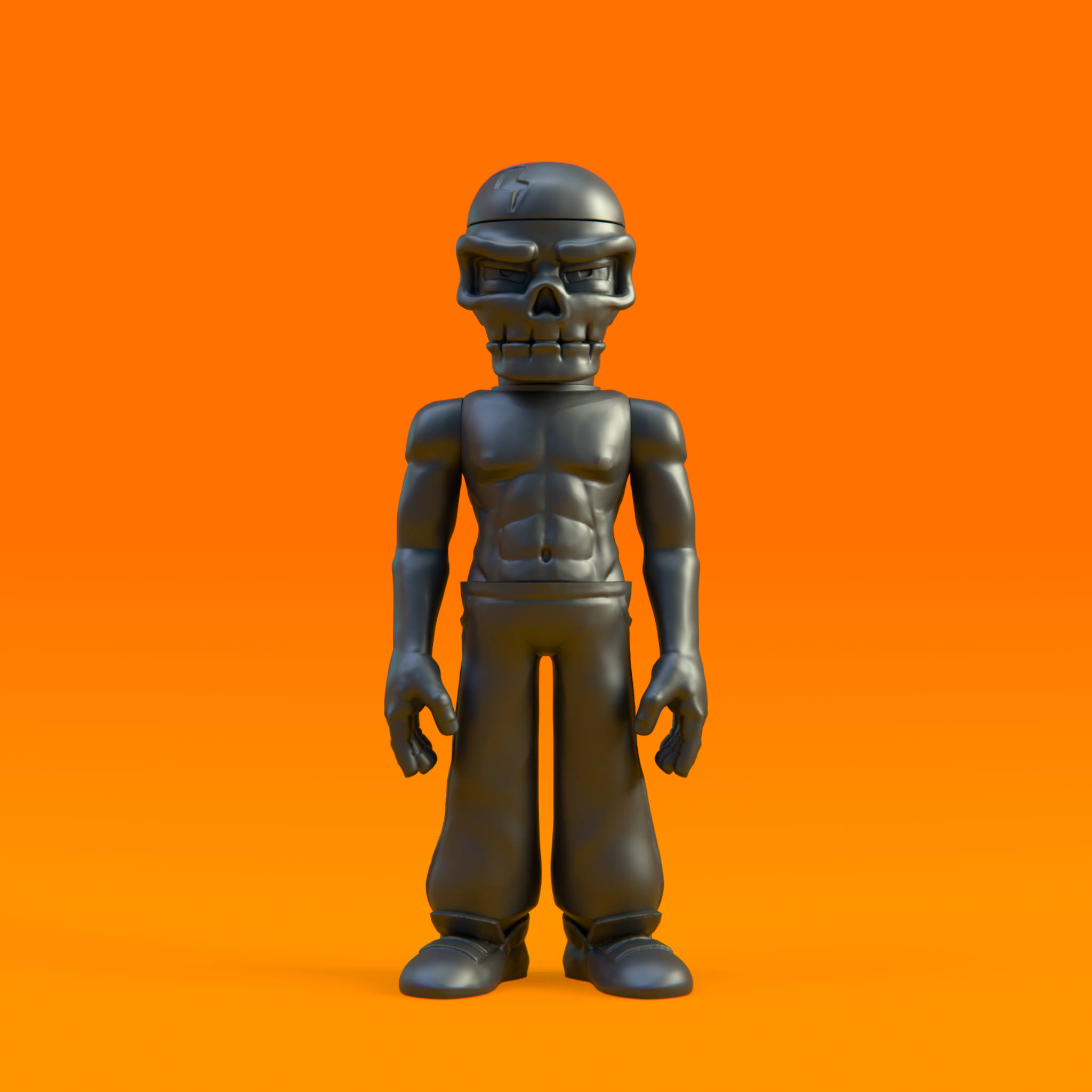 Sofubi vinyl development — character sculpt reference